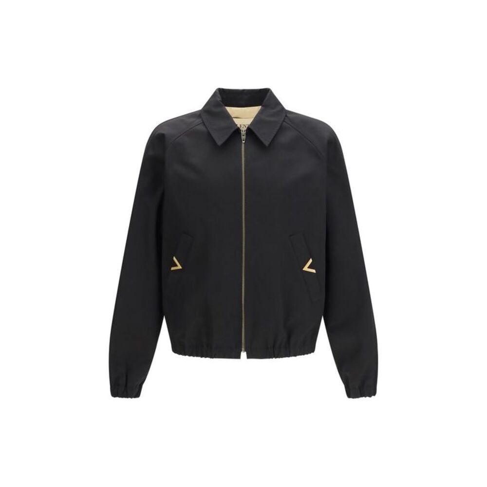 Valentino Garavani Black Cotton Men's Bomber
